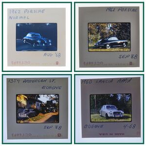 1960s (23) Vintage Slides Cars Porsche Volvo Lancia Appia Automotive History